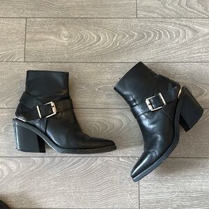 Rag & Bone Black Heeled Ankle Booties